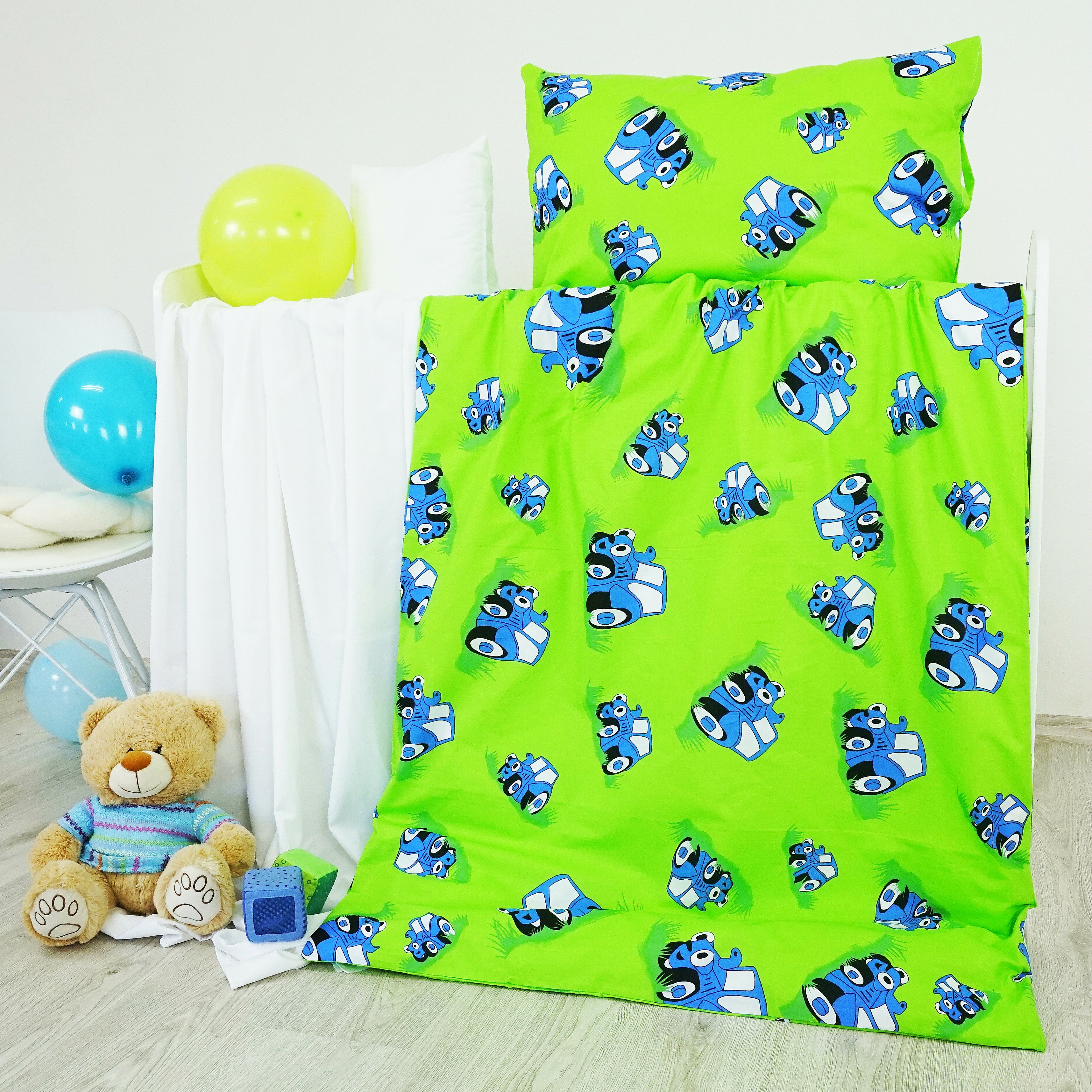 bavlnená látka s traktorom