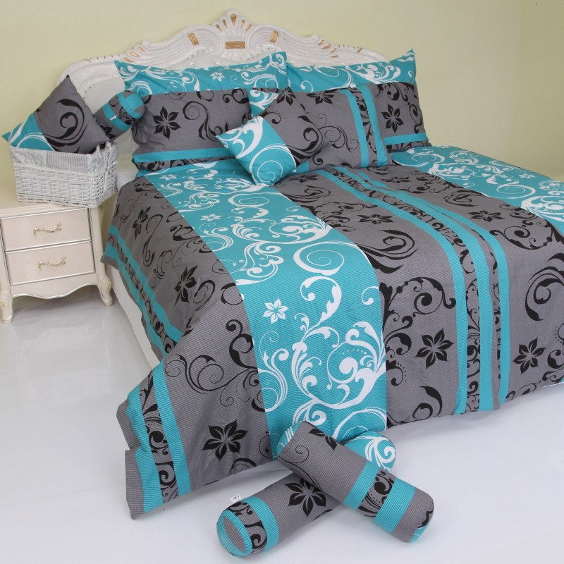 latka metraz lilien tyrkysovo sive