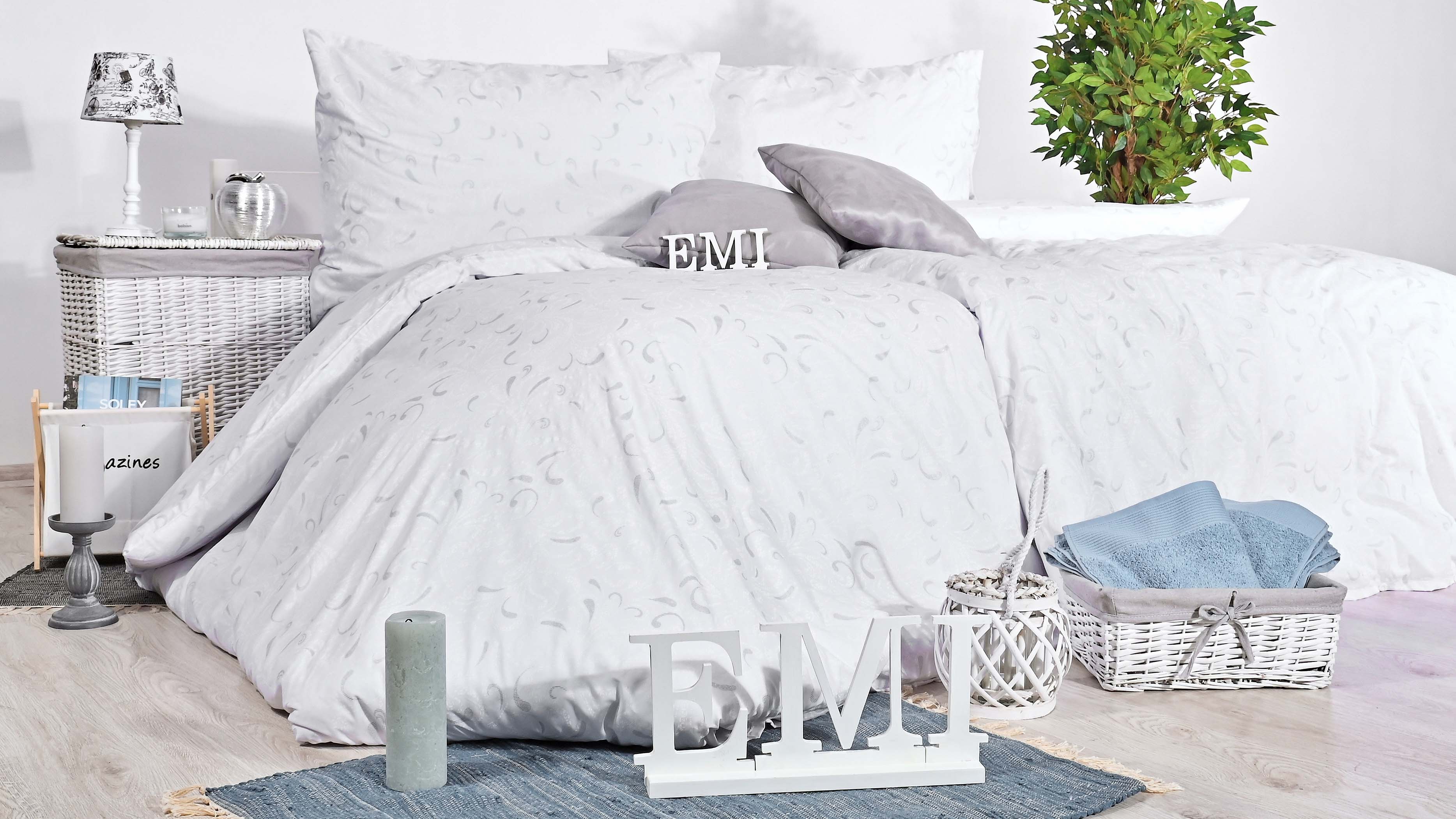 biele bavlnene obliecky