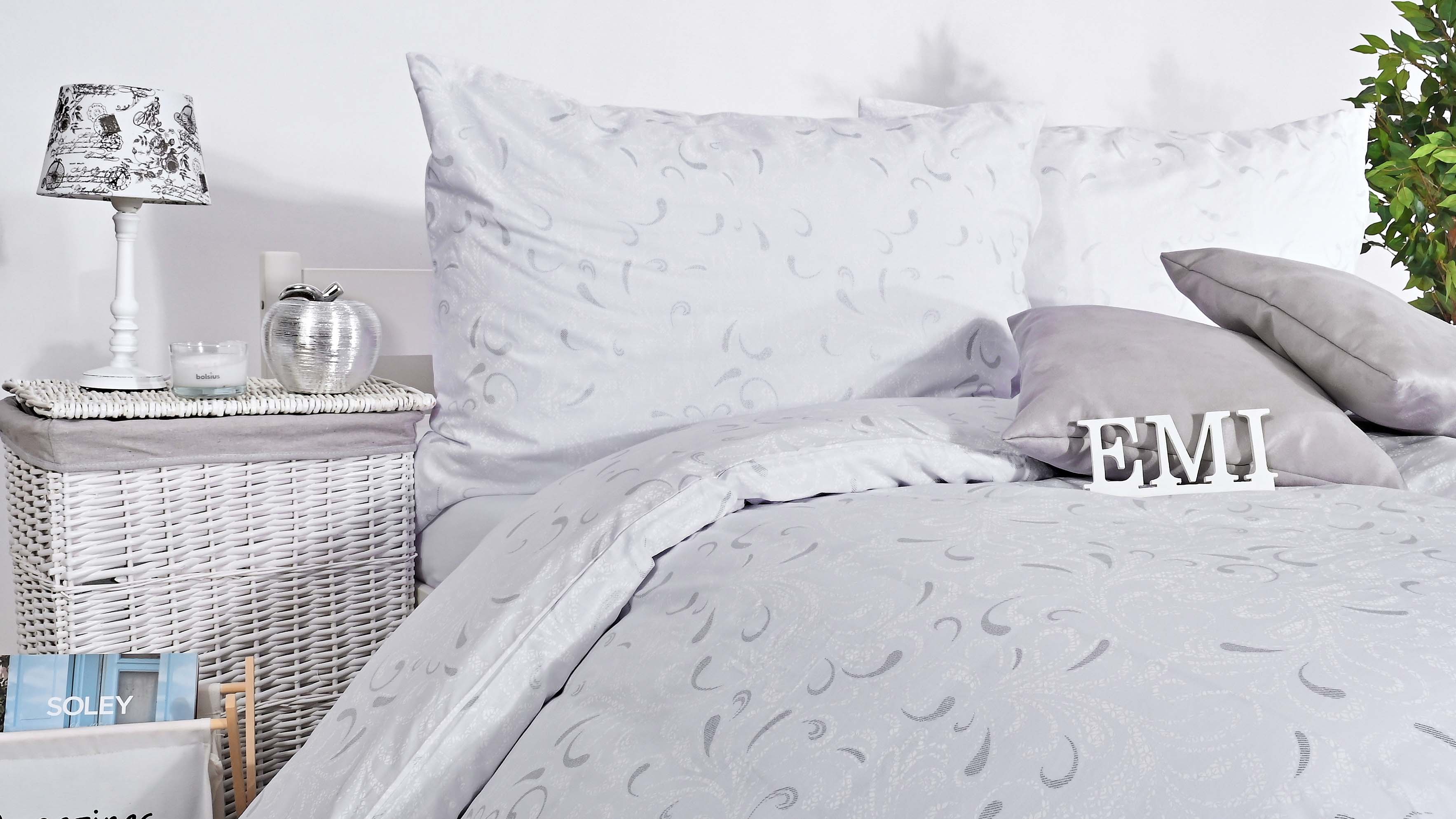 obliecky so striebornou potlacou