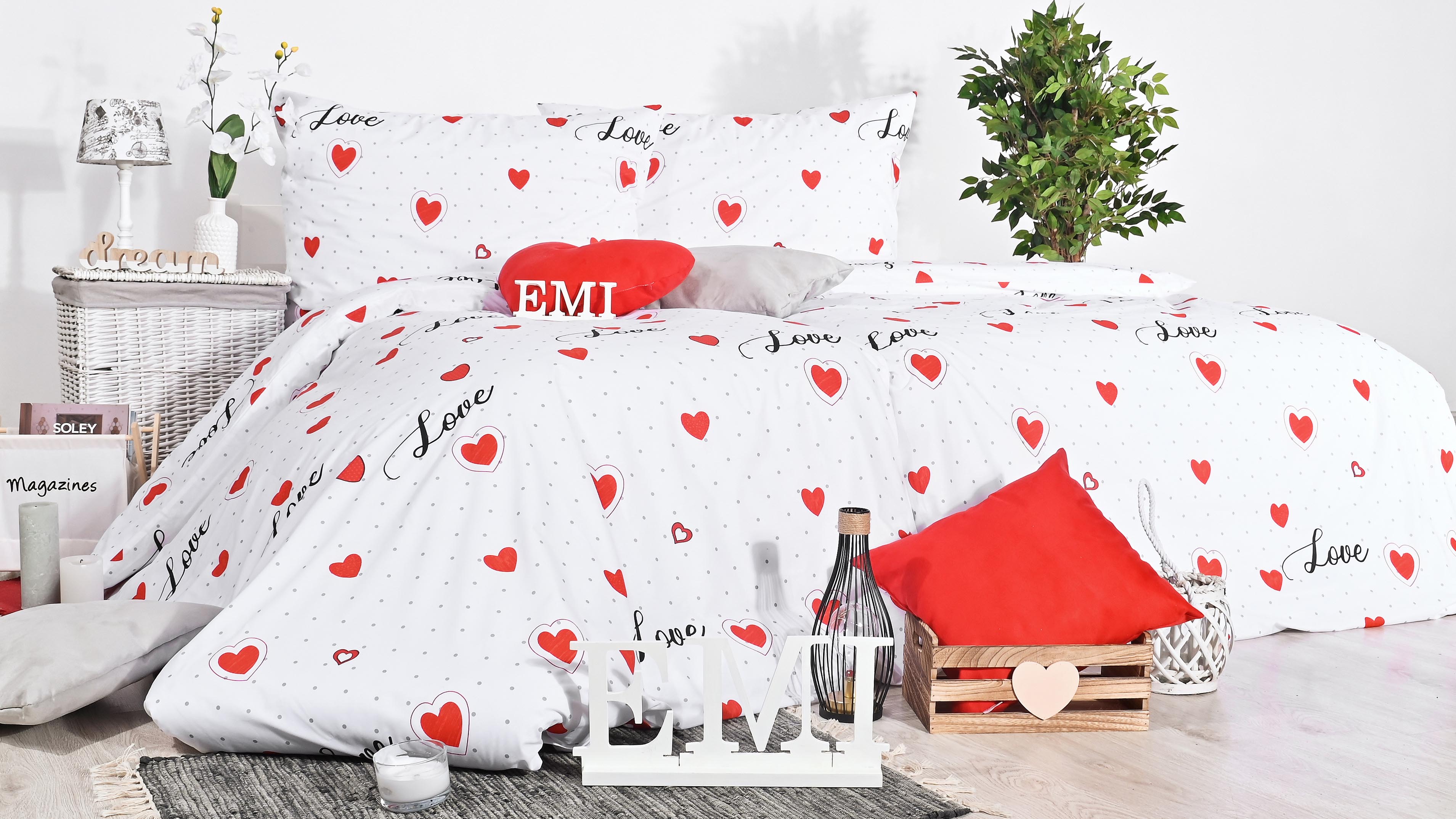 biele bavlnené obliečky