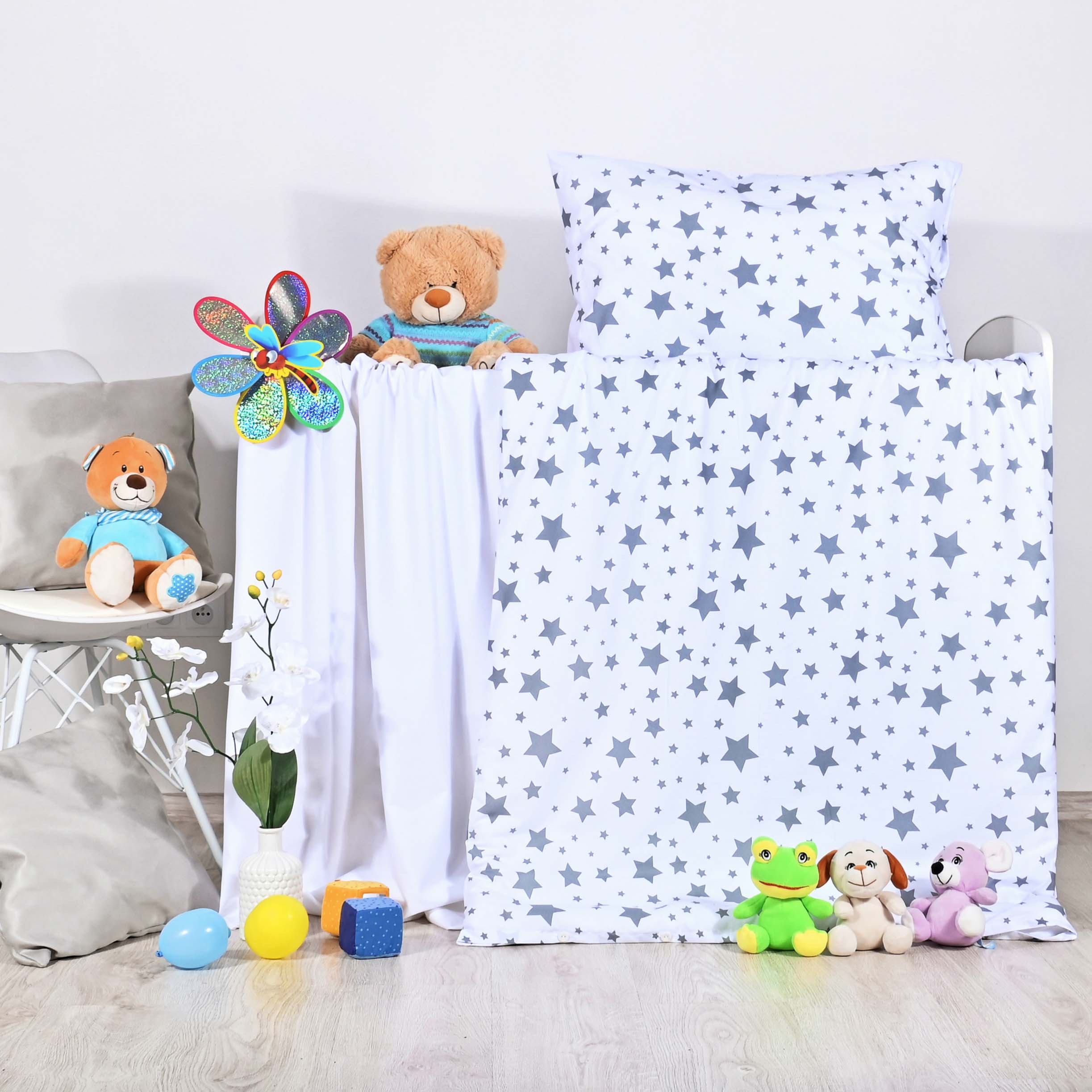 biele detske bavlnene obliecky