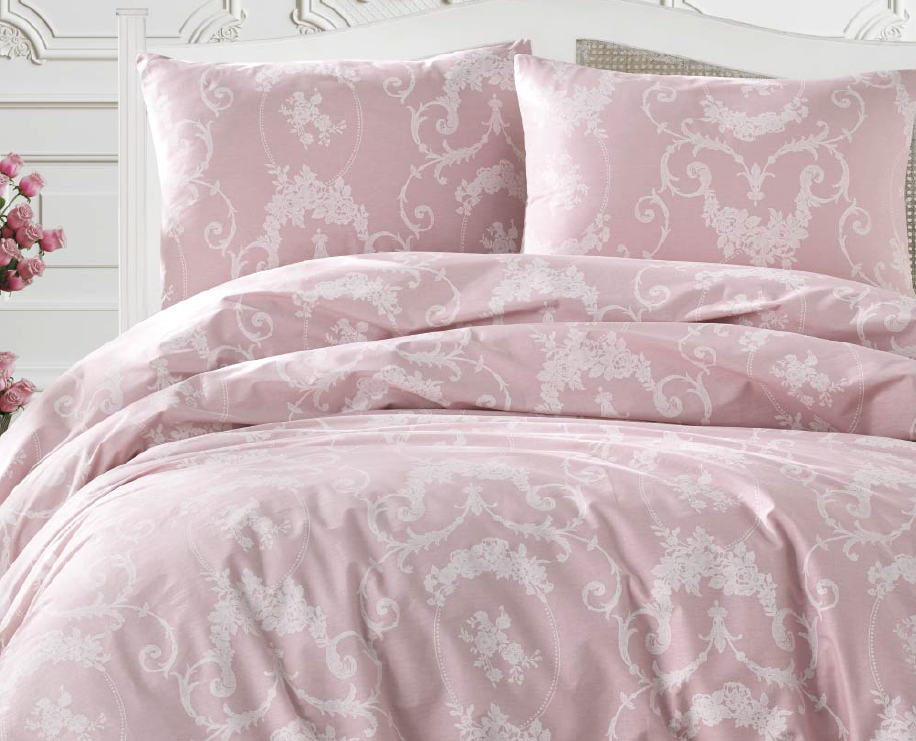 ruzove obliecky na postel