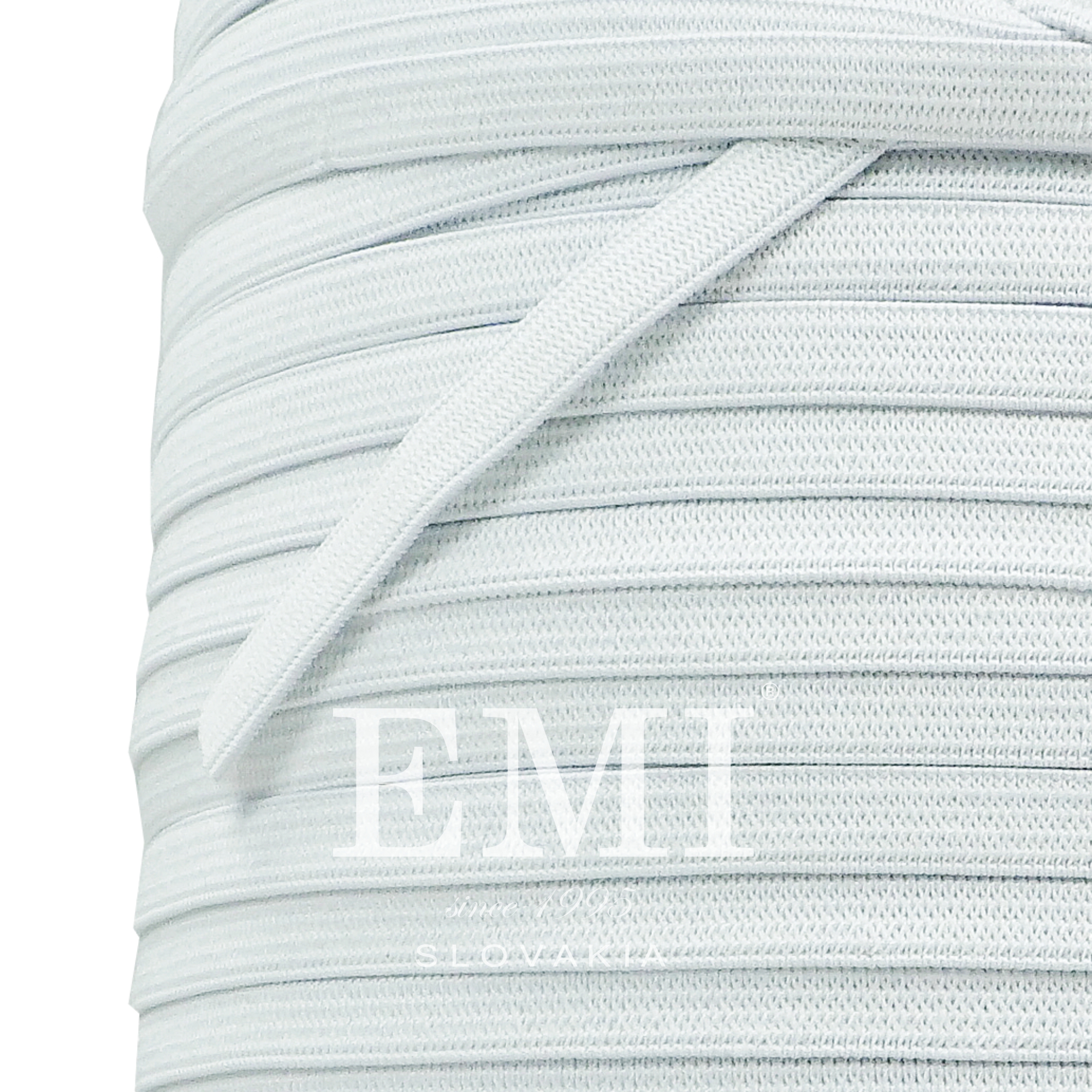 biela guma na rúška 1cm