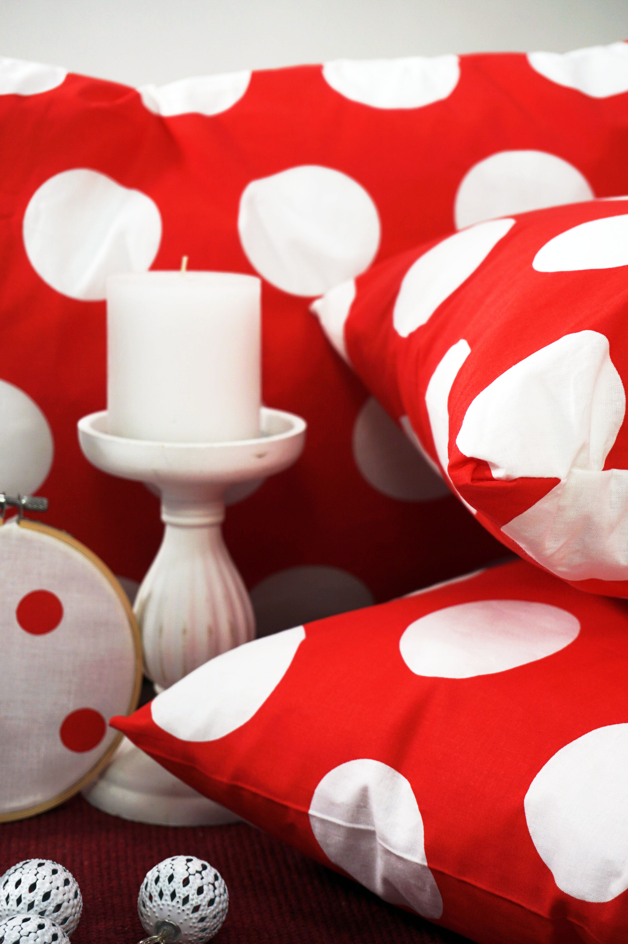 obliecky s bodkami bavlnene