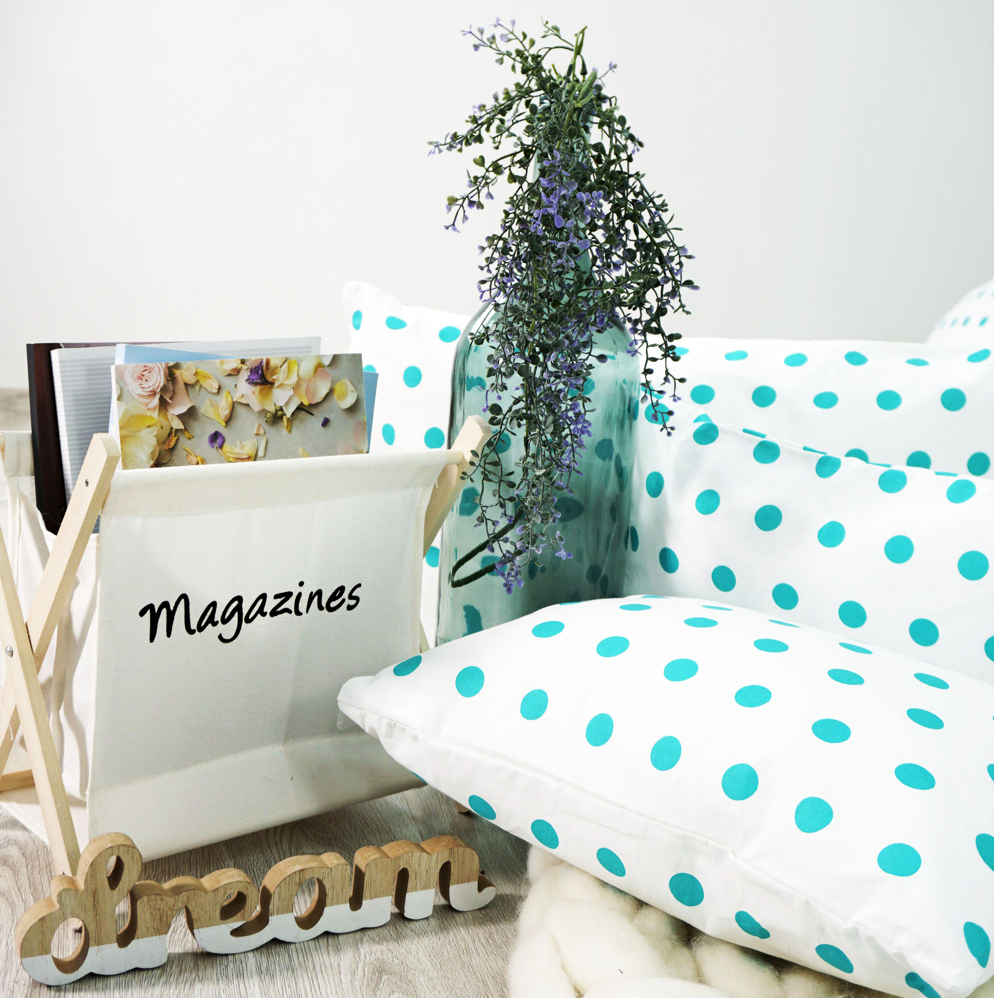 obliecky na postel s bodkami