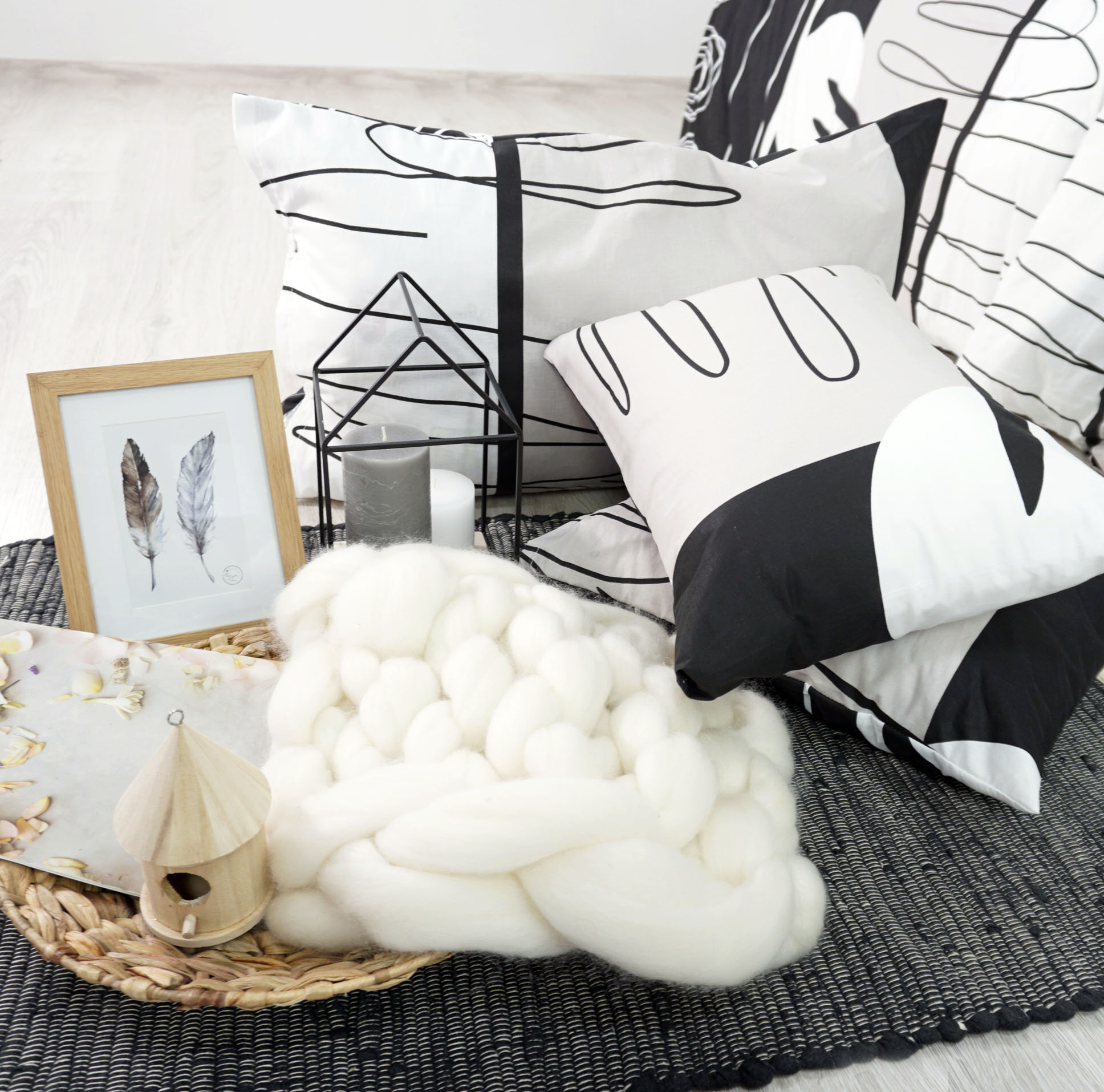 cierne postelne obliecky