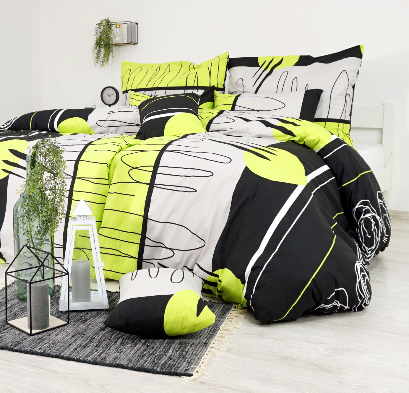 zelene postelne obliecky