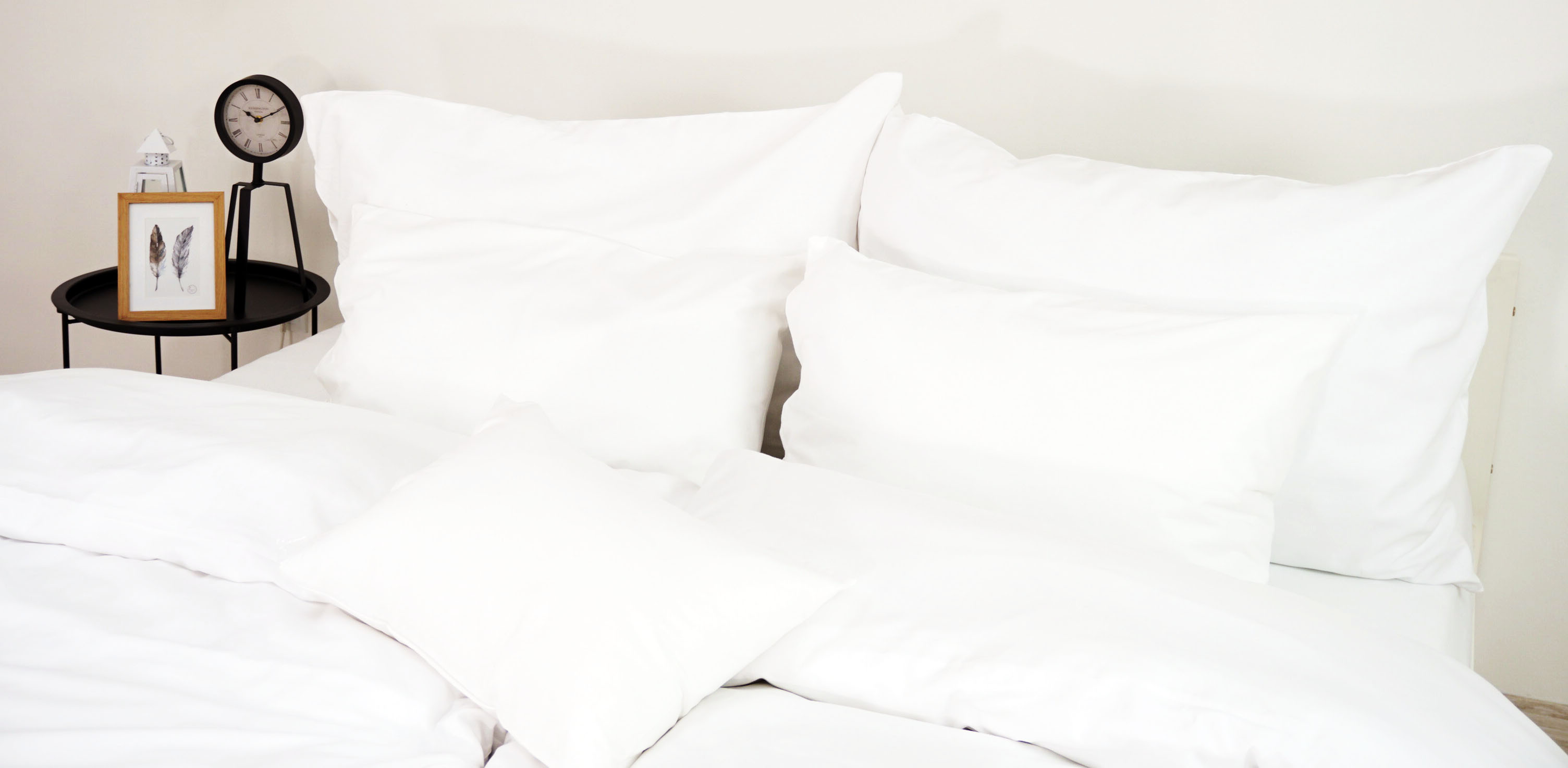 biele bavlnene obliecky