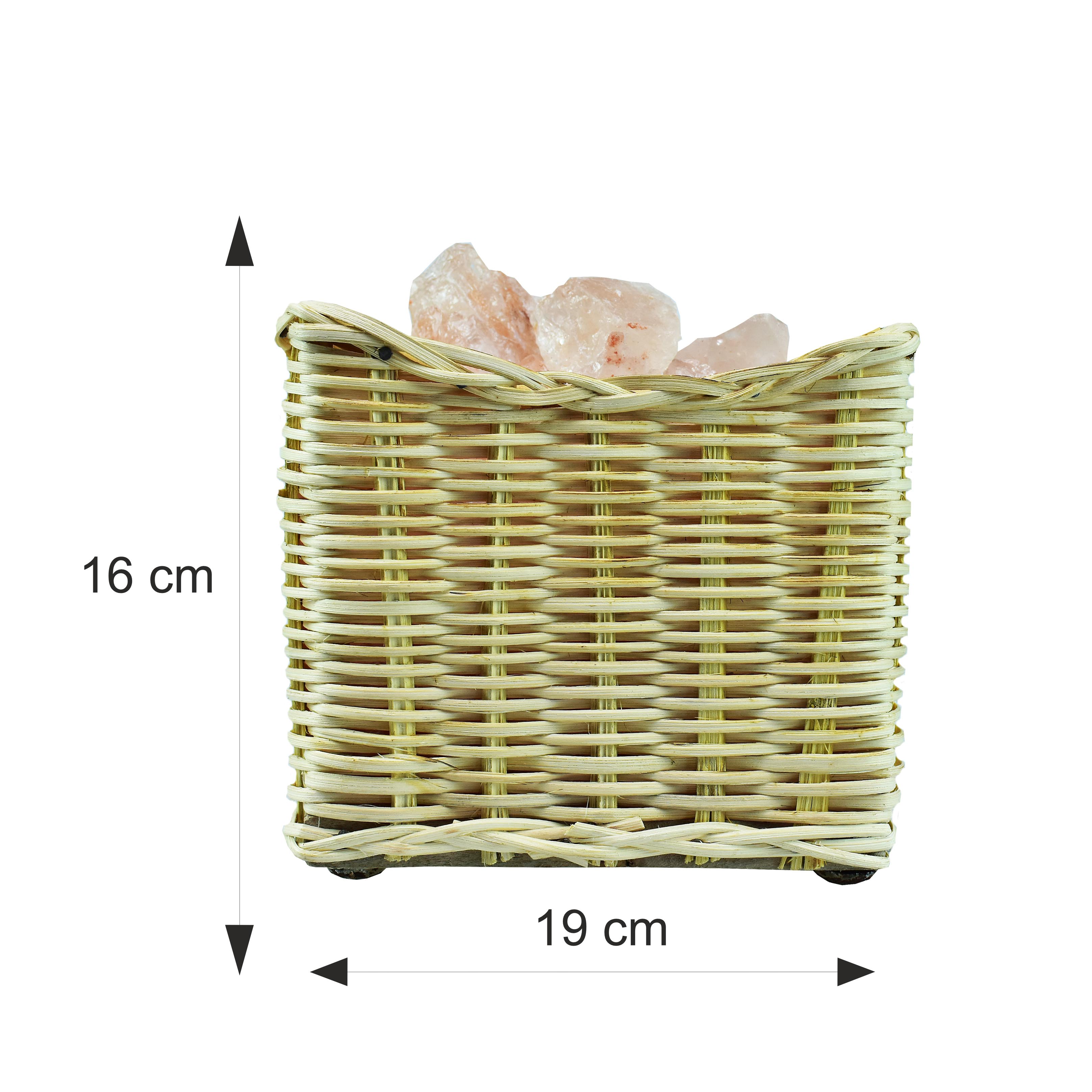 Soľná lampa košík