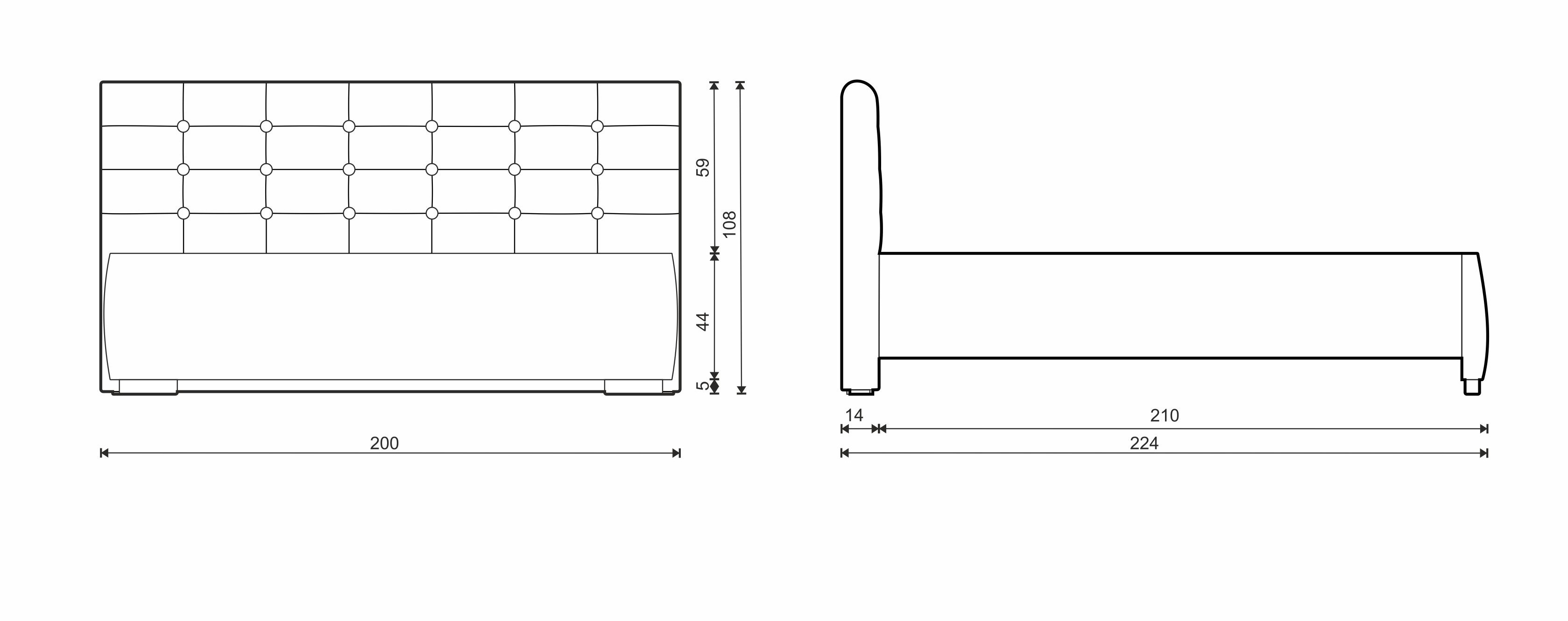 čalúnená posteľ Aria
