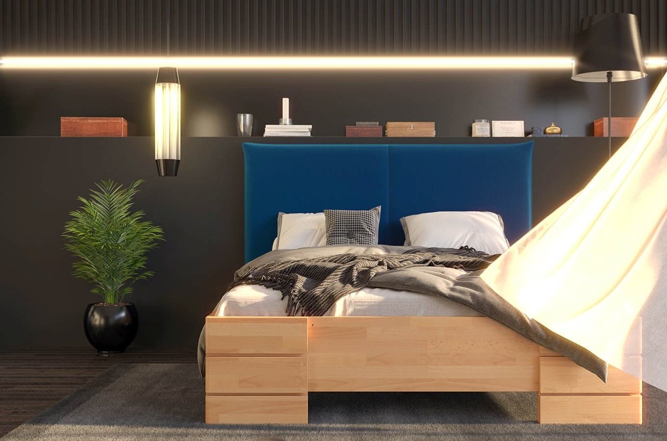 masivna manzelska postel