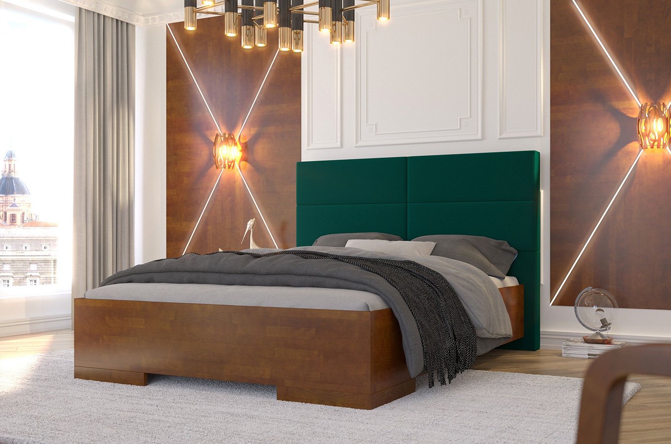 masivna manzelska postel