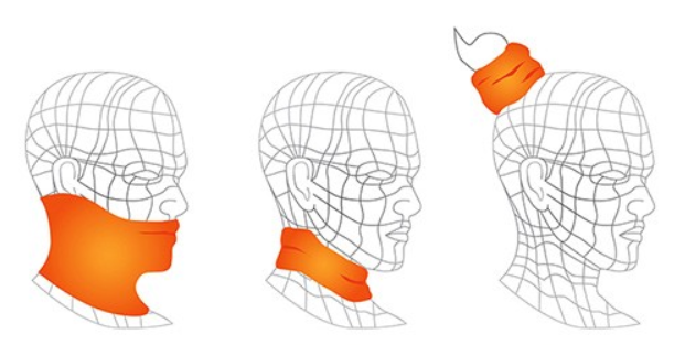 ako nosiť kuklu buff