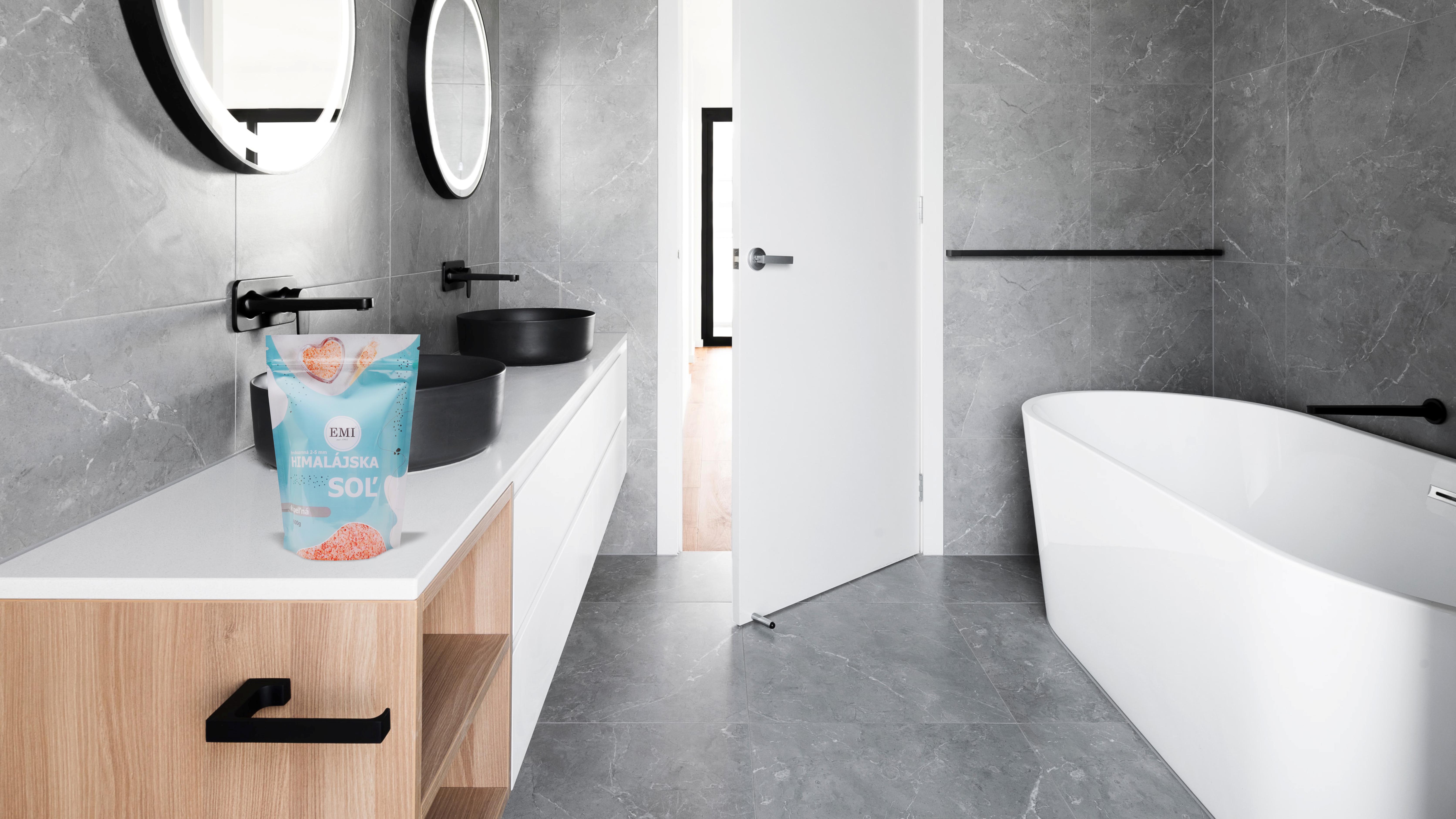 prírodná soľ do kúpeľa