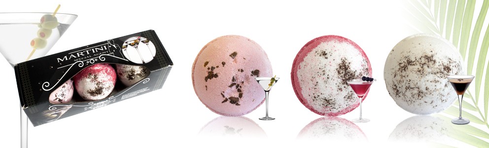 šumivé koktejlové bomby do kúpeľa