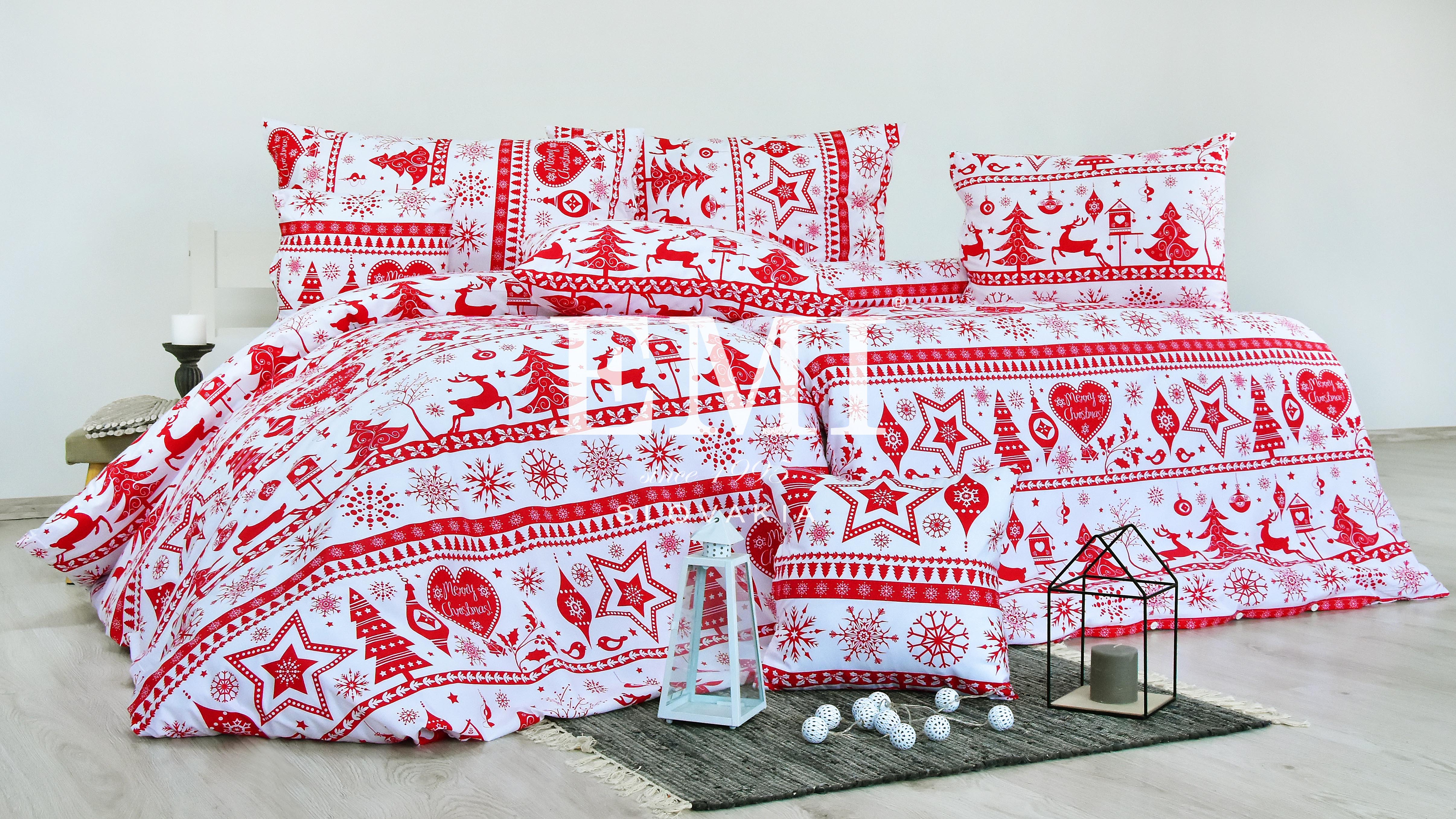 bavlnene vianocne postelne obliecky